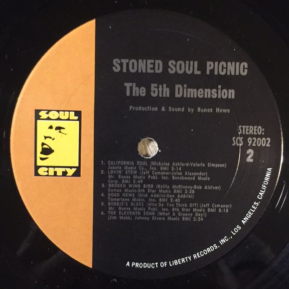The 5th Dimension - “Stones Soul Picnic” Vinyl LP - Picture 5 of 5